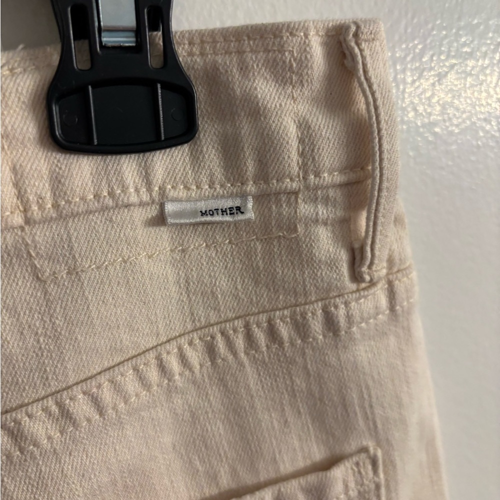 New Mother Superior Off White cre Spitfire Ankle Cuff Wide Jeans 30 $ 238 - Picture 5 of 7